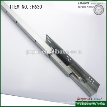 Rebound full extension telescopic guide rail ball bearing